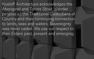 Kosloff Architecture homepage website preview