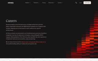 Kinsta homepage website preview