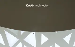 KAAN Architecten homepage website preview