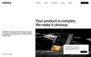 Riotters homepage website preview