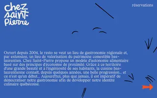 Chez Saint-Pierre homepage website preview