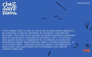 Chez Saint-Pierre homepage website preview