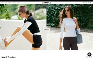 Adanola homepage website preview