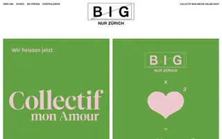 Bigzh homepage website preview
