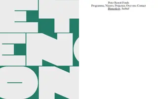 Peter Benoit Fonds homepage website preview