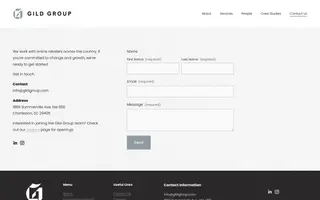 Gild Group homepage website preview