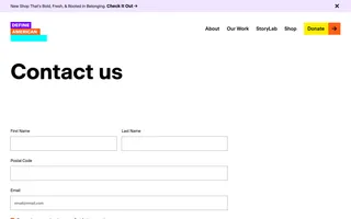 Define American homepage website preview