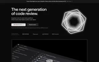Graphite homepage website preview