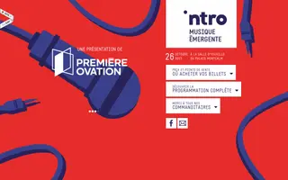 Intro Musique homepage website preview