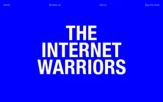 The Internet Warriors homepage website preview