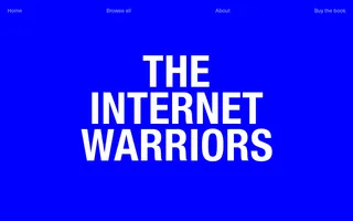 The Internet Warriors homepage website preview