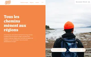 Place aux jeunes en région homepage website preview