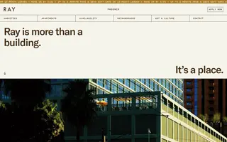 Ray Phoenix homepage website preview