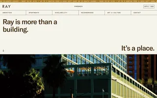 Ray Phoenix homepage website preview