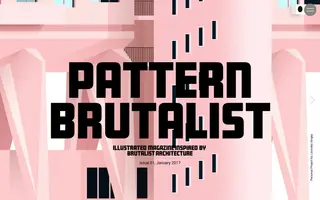Pattern Brutalist homepage website preview