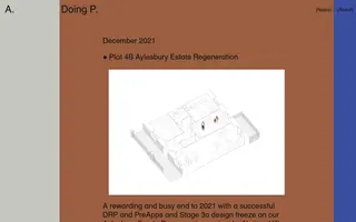 Architecture Doing Place homepage website preview
