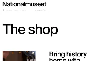 Nationalmuseet homepage website preview
