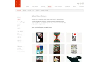 Milton Glaser homepage website preview
