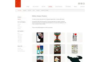 Milton Glaser homepage website preview