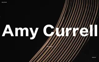 Amy Currell homepage website preview
