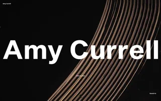 Amy Currell homepage website preview