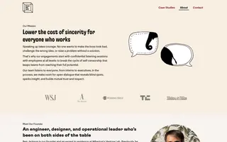 Hear Me Out homepage website preview