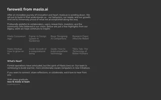 Maslo homepage website preview