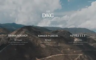 DKG Group homepage website preview