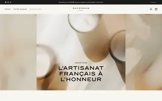 Daydream 1820 homepage website preview