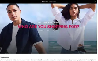 s.Oliver homepage website preview