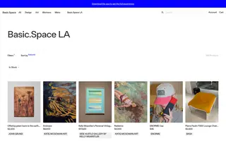 Basic.Space homepage website preview