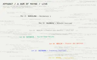 Apparat homepage website preview