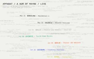 Apparat homepage website preview