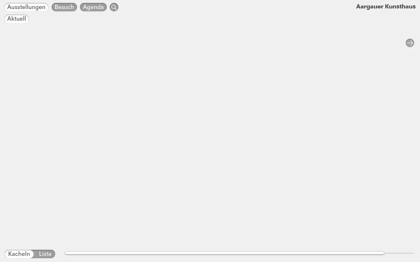 Aargauer Kunsthaus Portfolio desktop website screenshot