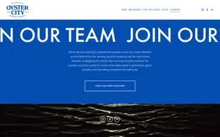 Oyster City Brewing homepage website preview