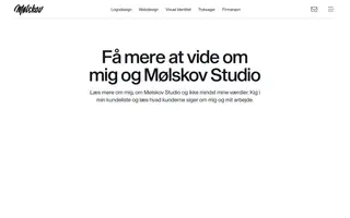 Mølskov Studio homepage website preview