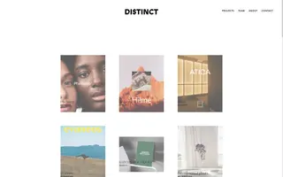 Distinct homepage website preview