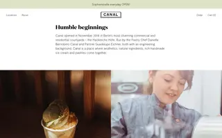 Canal Berlin homepage website preview