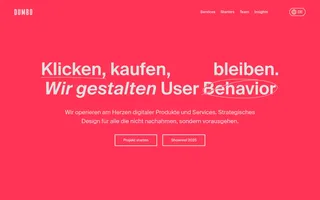 Dumbo homepage website preview