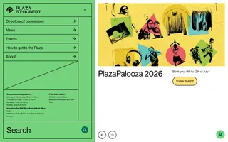 Plaza St-Hubert homepage website preview