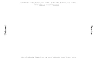 Universal Practice homepage website preview