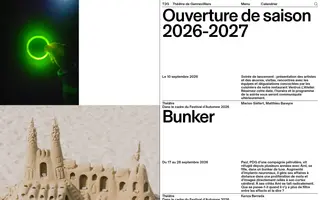 T2G Théâtre de Gennevilliers homepage website preview