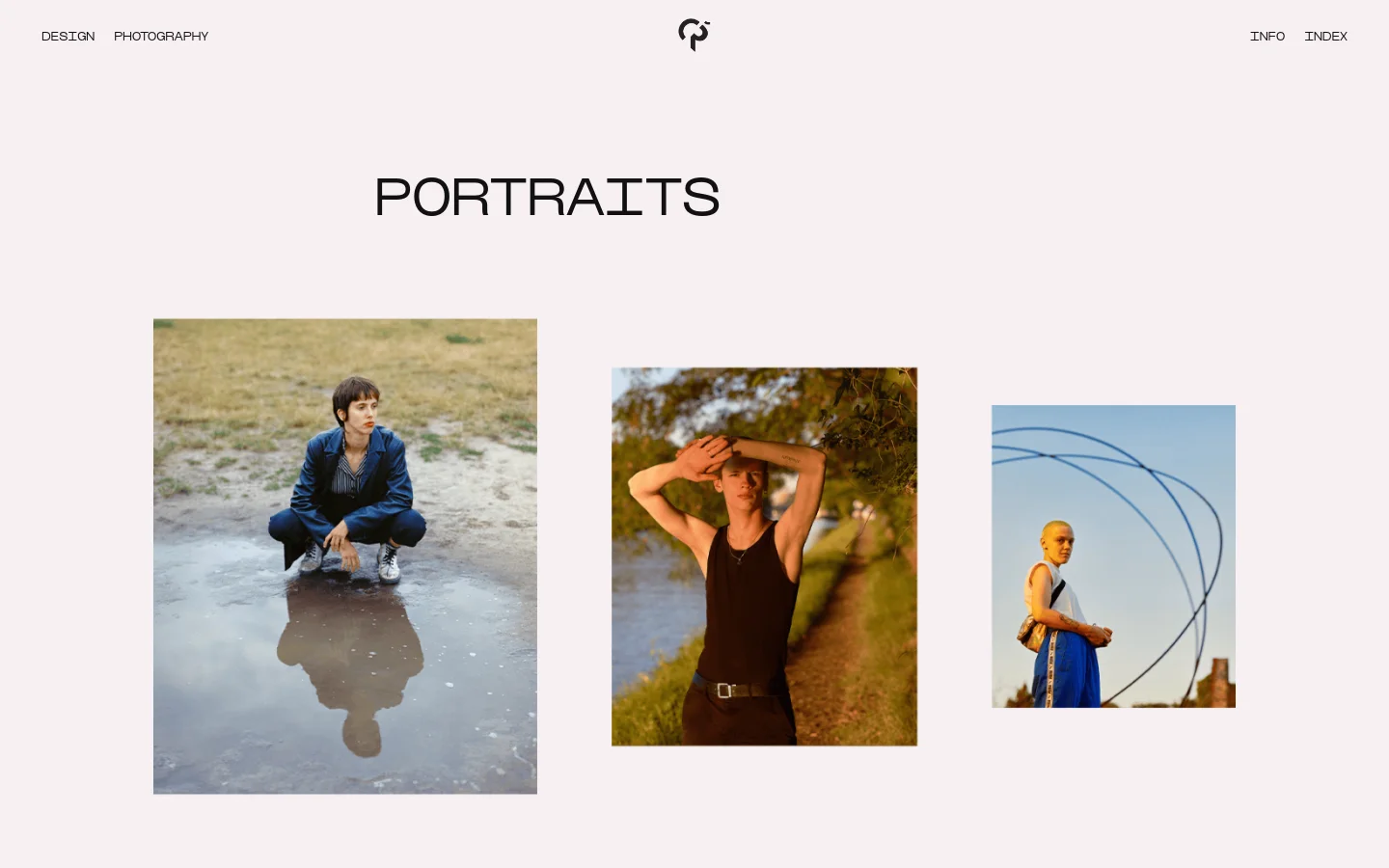 Ondřej Řičica Portfolio desktop website screenshot