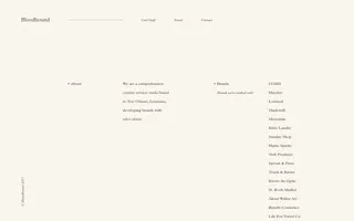 Bloodhound homepage website preview