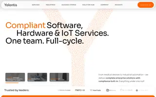 Yalantis homepage website preview