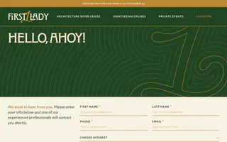 First Lady homepage website preview