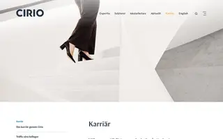 Cirio homepage website preview