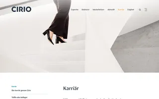 Cirio homepage website preview