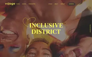 Village Montréal homepage website preview