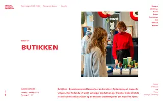 Designmuseum homepage website preview